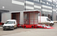 a loading dock platform